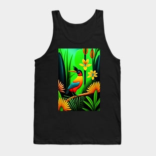 Bird Of Paradise Painting Tank Top